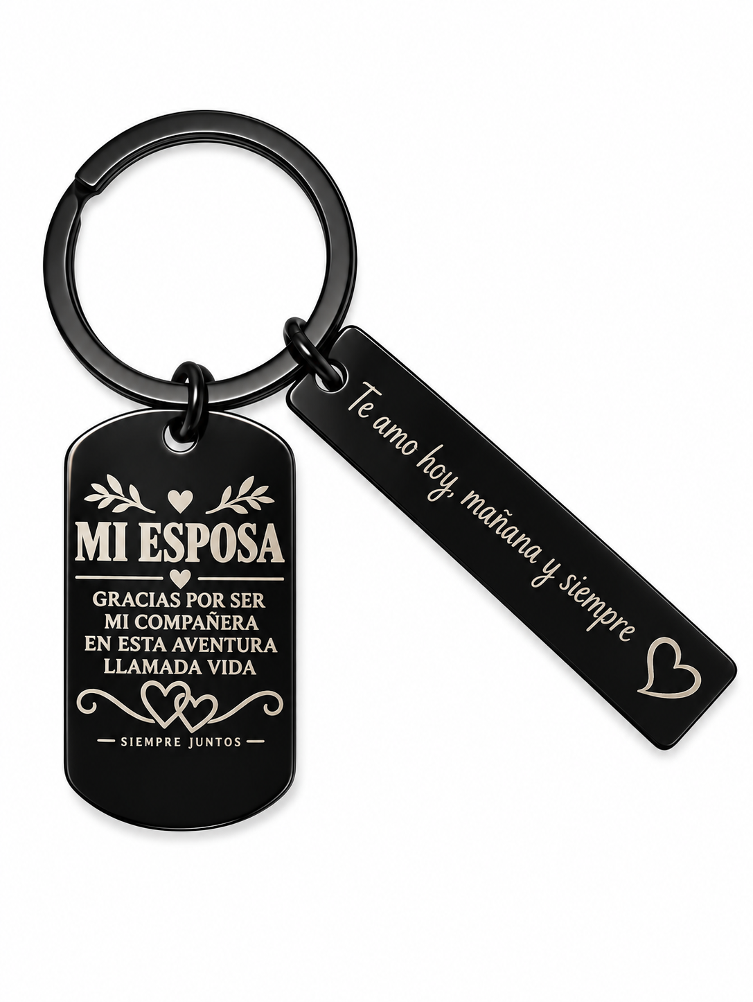 Llaveros de Regalo en Español para Mamá, Papá, Hijo, Hija, Esposa y Esposo