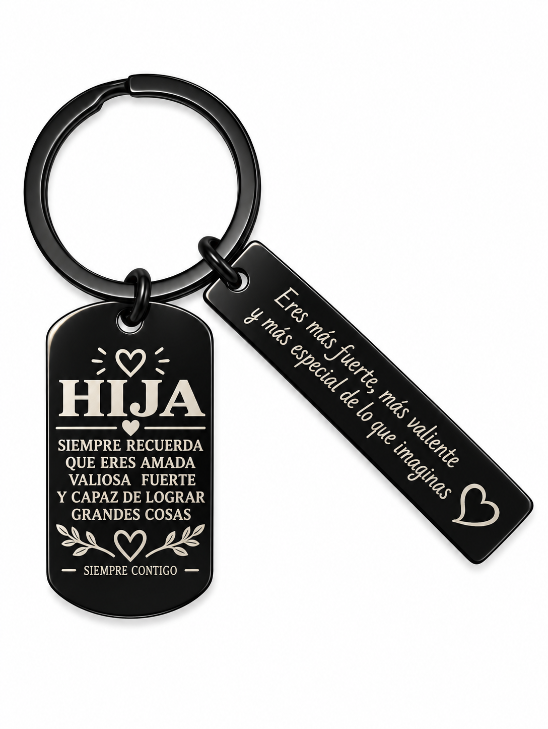 Llaveros de Regalo en Español para Mamá, Papá, Hijo, Hija, Esposa y Esposo