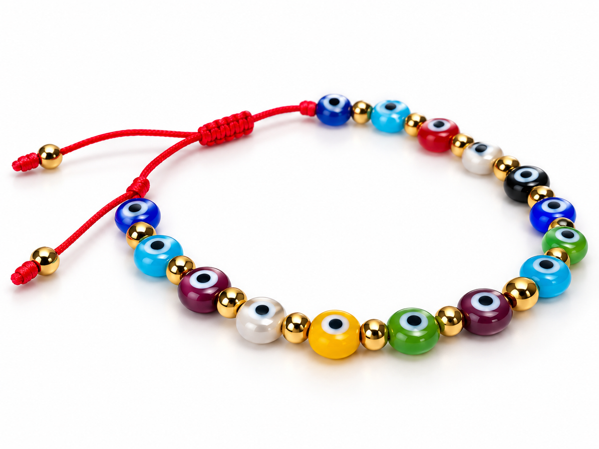 Evil Eye Adjustable Bracelet / Pulsera Ajustable de Ojo Turco